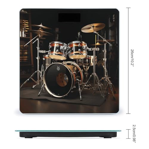 Báscula digital de baño con plataforma de vidrio templado miniatura 2