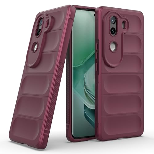 Image of amazon basics Back Case Cover for Vivo V40e 5G (Silicone Magic-Plum)