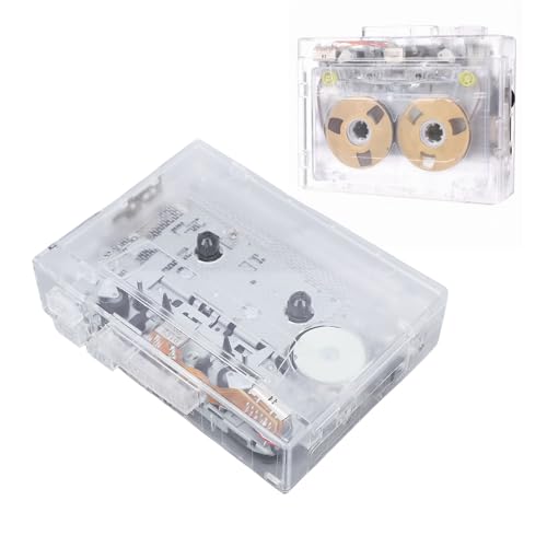 Sxhlseller Kassettenspieler, Tragbarer Kassetten zu MP3 Konverter mit 2 AA Batterien, USB Stromversorgung, 3,5 mm AUX Buchse für Musikwiedergabe, Nostalgische Musikliebhaber