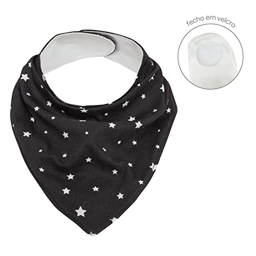 Bandana Baby Estrelinhas, Buba, Cinza