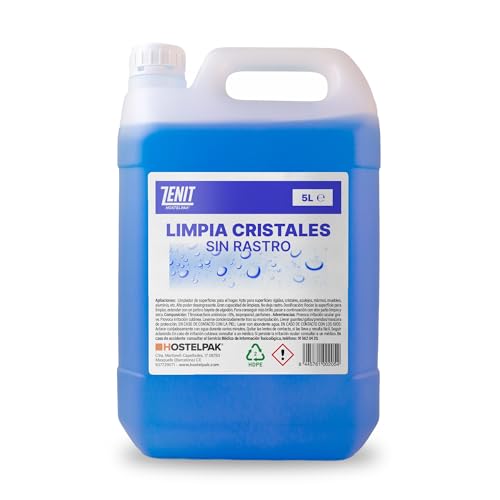 Hostelpak | 5L - Limpiacristales Multiusos profesional, Liquido ventanas, Limpiador profesional