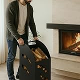 Zoom IMG-1 mohome carrello portalegna da interno Zoom IMG-1 mohome carrello portalegna da interno