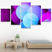 SIGNWIN 5 Panel Canvas Wall Art Organic Arrangement Modern Artwork for Home Decorations Ready to Hang - 60