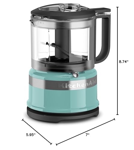 KitchenAid 3.5 Cup Food Chopper KFC3516AQ, Aqua Sky image 6