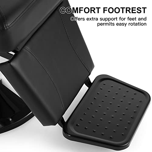 Artist Hand Barber Chairs Barber Chairs Hydraulic Reclining Barber Chair Salon Chair Styling Chair For Salon Equipment Tattoo Chair Black #TOP6