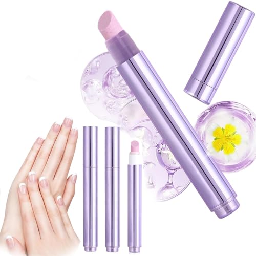 2 bolígrafos 3 en 1 for el cuidado de las uñas, aceite for cutículas, empujador de cutículas con punta de cerámica for padrastros, uñas secas y dañadas, hidratantes, fortalecedoras y abrillantadoras.