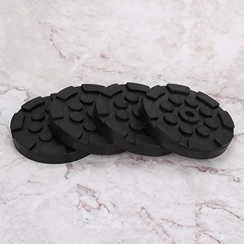 Aynefy 4 Pcs Car Round Rubber Arm Pads Auto Jacking Lift Weightlifter Accessories Compatible With Bendpak Or Danmar Hoist Crane Pad Truck Hole Dia Universal Black #TOP6