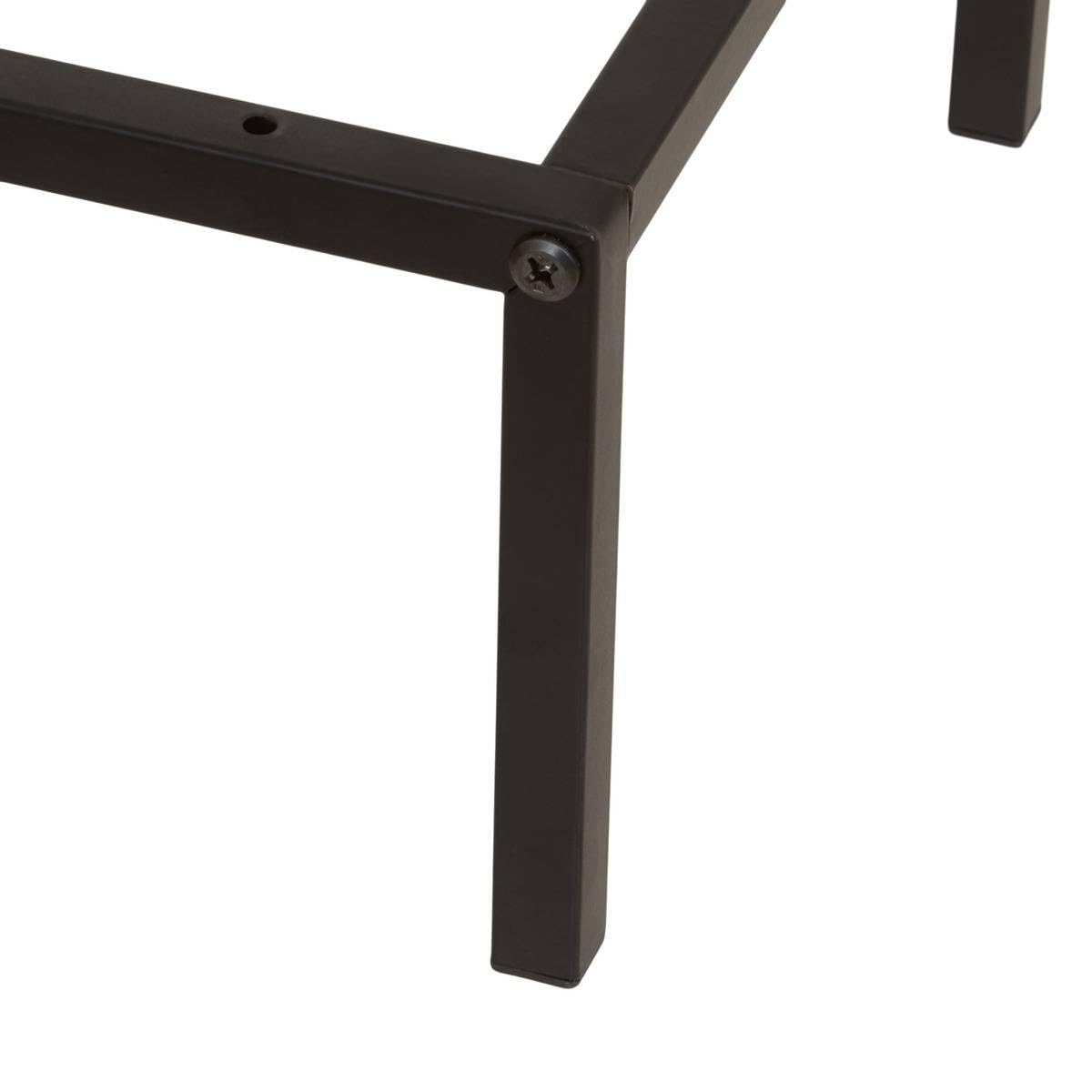 5 five simply smart 5five - Gambe per mensola in metallo nero - L.34 x P.29 x H.15 cm - Supporto per mobili Mix'n'Modul