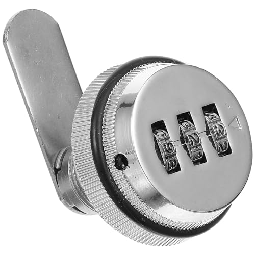 BIUDECO Cerradura Metálica Contraseña para Armarios y Cajones Cerradura Codificada de 20 MM Color Plateado Resistente para Archivadores y Cajas Eléctricas Adecuado para Seguridad