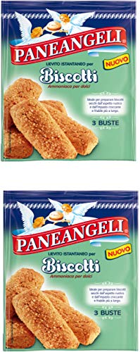 Paneangeli Levadura seca instantánea para galletas 3 x 9 g, paquete de 2