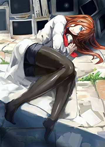Poster Best Steins Gate Anime Girls Makise Kurisu Legs Matte Finish Paper Poster Print 12 x 18 Inch (Multicolor) PB-14965