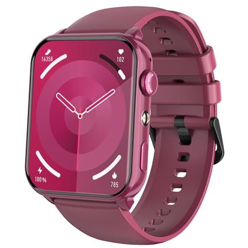 Montre Connectée Femme avec Appels Bluetooth, Écran 1,91″ HD, Fréquence Cardiaque & SpO₂, 120+ Modes Sportifs, Suivi Sommeil & Podomètre, Étanche...
