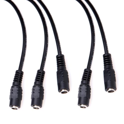5pcs Female DC5.5mmx2.1mm Power Adapter Plugs Pigtail Cable Power Cable