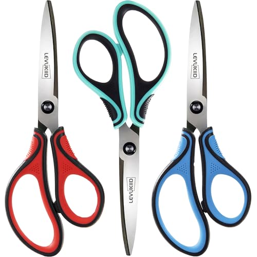 Office Scissors All Purpose - Comfort Grip Handle,Sharp X Blade,8...