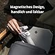 DJI OSMO Mobile SE Smartphone-Gimbal mit PU Leder Aufbewahrungs, 3-Achsen-Stabilisierung, handlich und, Android- iPhone-Gimbal mit ShotGuides, ActiveTrack 6.0, Vlog-Stabilisator, Athens Grau