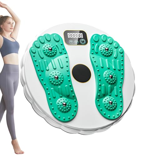 Tablero giratorio de cintura - 28 cm Placa de rotación de fitness, plataforma de visualización digital | Masaje de acupresión Ejercicio de pie para entrenamiento adelgazante brazos caderas muslos