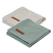 LITTLE-DUTCH-Muslin-TE50330113-Juego-de-panos-de-muselina-70-x-70-cm-color-gris-y-verde