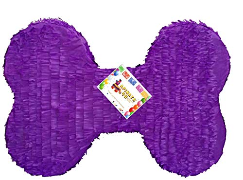 APINATA4U Purple Dog Bone Pinata Puppy Birthday Dog Party Supplies Puppy Birthday Lets Party Woof Dog Themed Animal Themed
