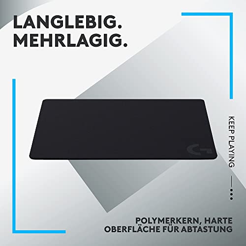 Logitech G G440 Hartes Gaming-Mauspad, optimiert für Gaming-Sensoren, geringe Oberflächenreibung, rutschfeste Mausmatte, Mac- und PC-Gaming-Zubehör, 340 x 280 x 5 mm