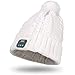 Produktbild August EPA30  Bluetooth Mütze mit Bommel  Winter Beanie mit Bluetooth Stereo Kopfhörer, Mikrofon, Freisprechen und integriertem Akku  für Damen, Herren, Kinder (Unisex, Einheitsgröße)