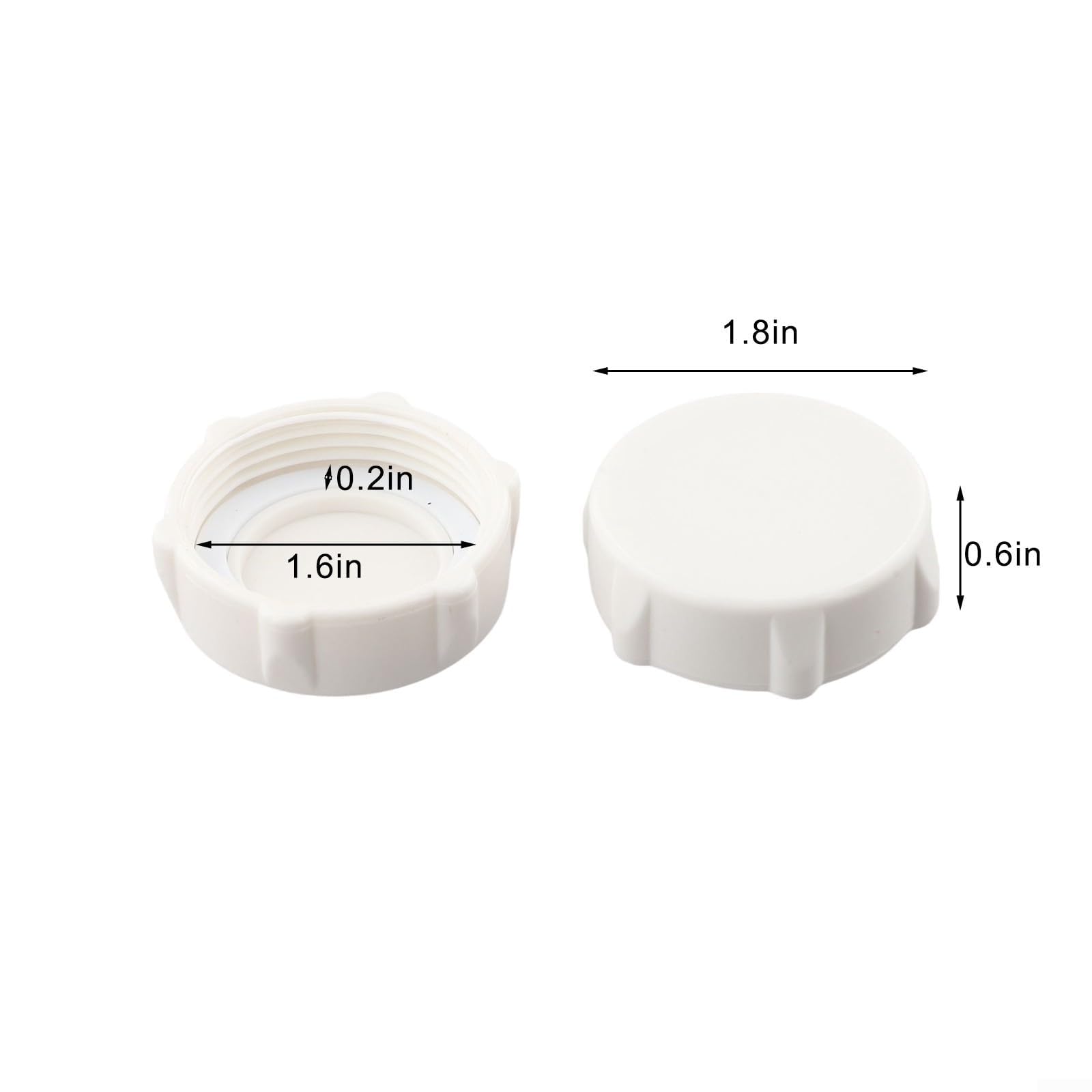 filtro per lo scarico del lavello, Tappo bianco for valvola di scarico della piscina(1pc)