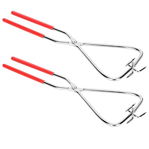 2Pcs DIY Clay Sculpture Dipping Tong,Comfortable to Grip Pottery Tool Dipping Tongs Glazing Tool for Pottery Crafts Making