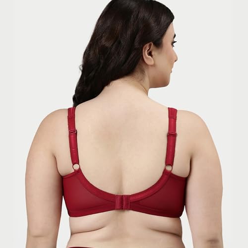 Image of Enamor Hidden X-Frame and Smoothening Women's Full Support Everyday Bra - Jiggle Control, Non Padded, Wirefree, Full Coverage - FB12 (Available in Plus Sizes)