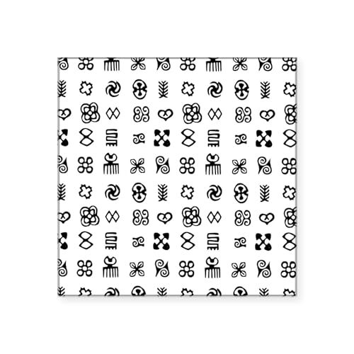 CafePress West Africa Adinkra Symbols Square Sticker 3 X 3 Square Bumper Sticker Car Decal