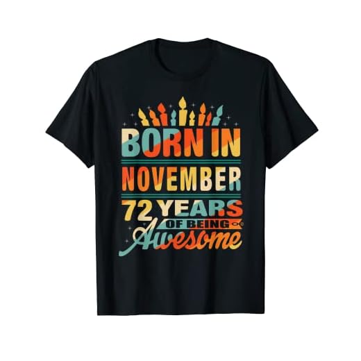 Noviembre 1949 72 años de edad regalo de cumpleaños gráfico de vela Camiseta