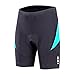 beroy Bike Shorts with 3D Gel Padded,Womens Gel Cycling Shorts(M,Blue)