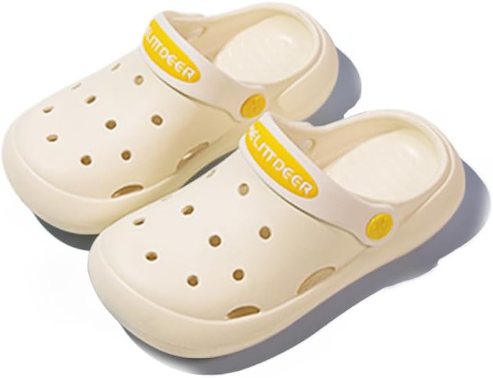 Generic Toddler Kids Mules Boys Girls Cute Garden Water Clogs Sandals Slip On Shoes Slipper Slides Lightweight Outdoor Summer Children Beach Pool Shoes for Baby Little Kids90 Multi