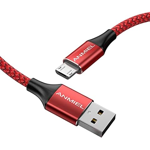 ANMIEL Micro USB Kabel 3M 2.4A Android Schnellladekabel Micro Datenladekabel Nylon USB Ladekabel für Samsung Galaxy S7 S6 S5 J7,Huawei, Sony,LG,Kindle Fire,Fire HD Tablets,PS4,Nexus,HTC,Nokia Cover