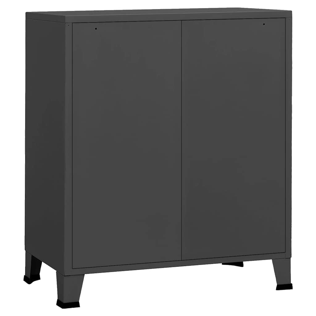 vidaXL Cassettiera Industriale Antracite 78x40x93 cm in Metallo