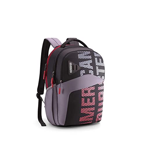 Image of American Tourister Sest+ Polyester 2 Compartment Unisex Backpack (Black,Frsz) (Free Size)