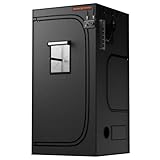 Spider Farmer 90x90x180cm グロウテント 36x36x70インチ 観察窓 フロアトレー付き 1680D 厚手マイラーキャンバス 3x3x6 屋内育成用 SF2000Pro SE3000 G3000用