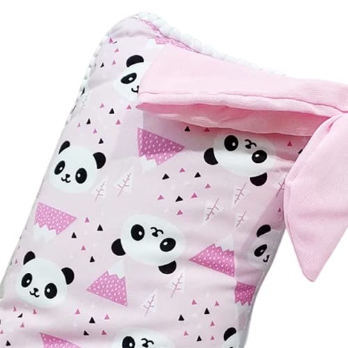 Capa De Almofada Para Amamentação Bebê Panda Rosa
