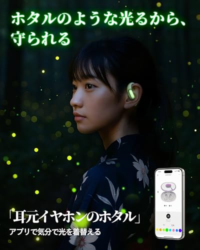 undefined 【iFデザイン賞殿堂入り!!】ACEFAST オープンイヤー イヤホン LED雰囲気呼吸ライト Bluetooth 5.4 完全ワイヤレス ランニング・スポーツイヤホン 軽量 耳を塞がない 急速充電 タイプC マイク付き ノイズキャンセリング通話 左右分離型 耳掛け 空気伝導 ACEFIT Pro グリーン の商品画像 2