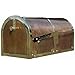 Qualarc MB-3000-POL Provincial Collection Rural Brass Mailbox, Polished Brass Finish, Ships in 2 boxes