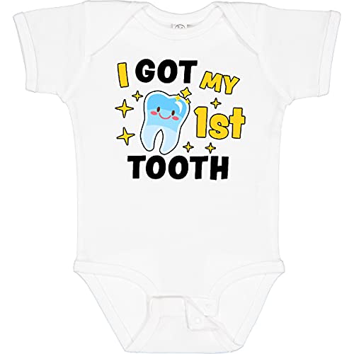 inktastic I Got My 1st Tooth with Cute Tooth Baby Baby Bodysuit
