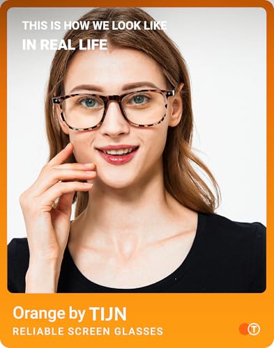 TIJN Sleep Glasses for 99.9% Blue Green Light Blocking Dual AR Coatings Red Lens for Computer Gaming Reduce Eyestrain,Declan