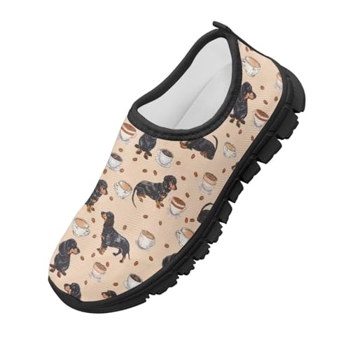 School Sneakers for Girls Animal Print Breathable Mesh Running Shoes Lightweight Slip on Tennis Shoe