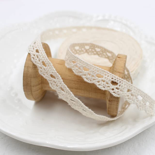 En gros pas cher 10 yard/Lot blanc dentelle ruban coton dentelle pour coudre bricolage broderie garniture mariage décoration Afrique dentelle tissu-No 35