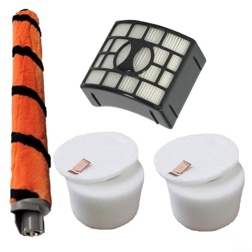 Bulevisiter Kit de filtros de repuesto para aspiradora Shark UV700 ZU701, incluye 2 tubos de escape de espuma, 2 fieltro H12 y suaves para filtros Brushroll, juego de 6 piezas