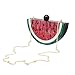 WYZIG Acrylic Evening Clutch Purse for Women Cute Fruit Shape Handbag Party Banquet Cocktail Shoulder Bag, Watermelon