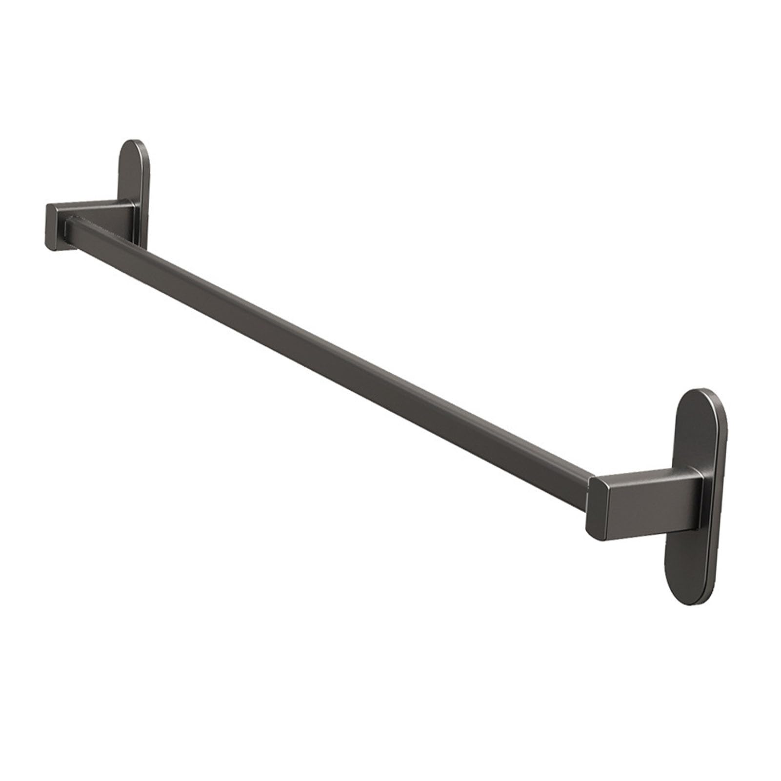 Cryfokt Uchwyt na Pantofle Montowany na ścianie Stylowy, Aluminiowy Organizer na Buty łazienkowe do Małych łazienek Szary (L)