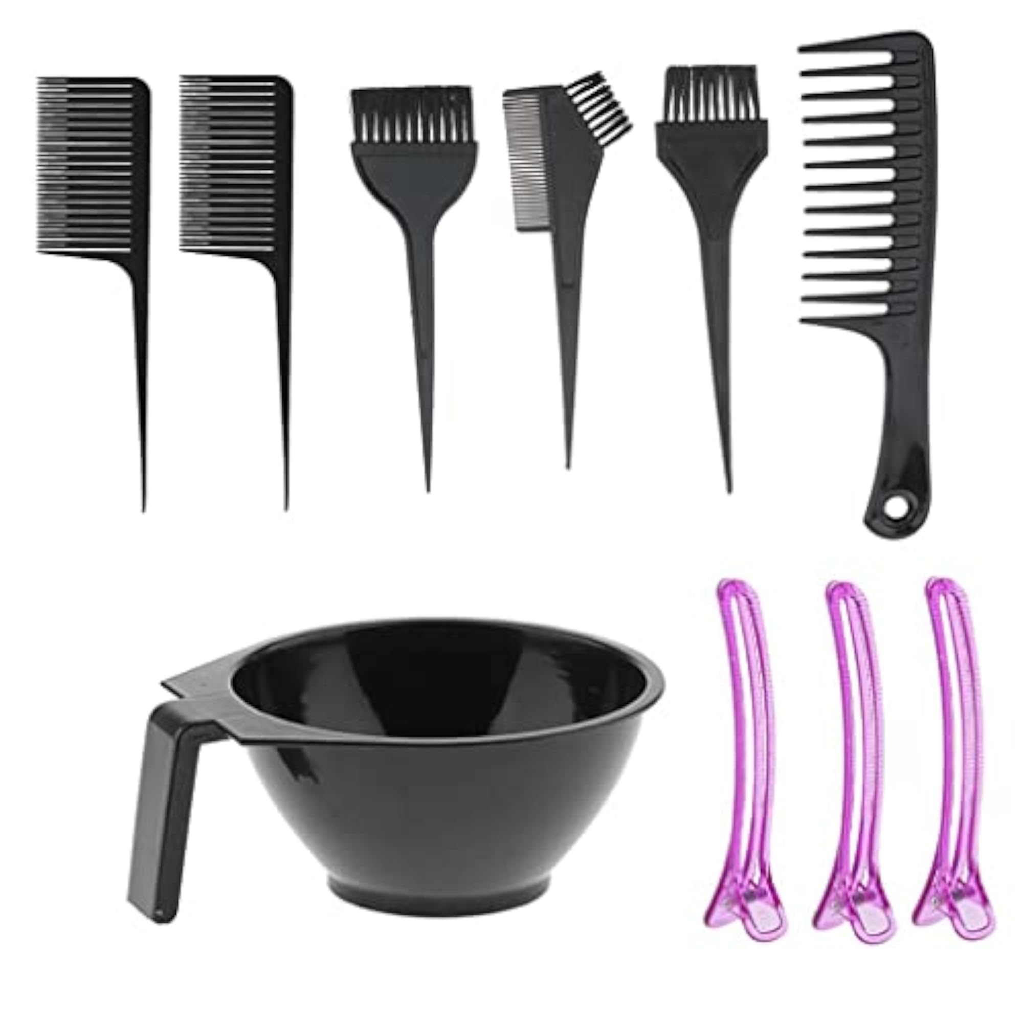 Salon Hair Coloring Dyeing Tint Tools Mixing Bowl Brush Set