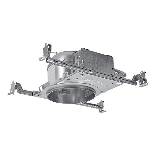 H27 6 in. Aluminum Recessed Lighting Housing for New Construction Shallow Ceiling, Insulation Contact, Air-Tite