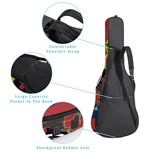 Housse de protection épaisse en éponge imperméable pour guitare acoustique, électrique, basse, guitare classique… - Les Beatles, Paul McCartney, John Lennon, RIngo Starr, George Harrison Housse de protection épaisse en éponge imperméable pour guitare acoustique, électrique, basse, guitare classique… – Image 4