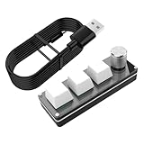 プログラム可能キーボード,マクロメカニカルキーパッド - サイレントメカニカルキーボード ビジネス及び仕事及び学習及び大人及びオフィス及びゲーム用 コンピュータアクセサリー