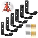 lcusepu 6 Pack Jack Stands Wall Mount Organizer, Car Jack Stand Wall Hooks for Hanging, Universal Upgrade Designed Garage Hook, Heavy Duty Hooks Fits 2 & 3 & 4 & 5 & 6 Ton Heavy Duty Jack Stand